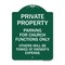 Signmission Parking for Church Functions Others Towed Owners Expense Alum Sign, 24" L, 18" H, GW-1824-23446 A-DES-GW-1824-23446 - alternate 1